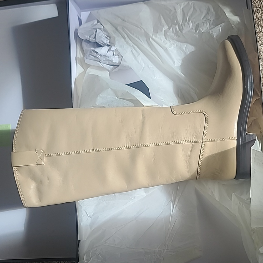 J crew polished leather riding boots knee high